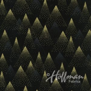 Onyx & Gold - Sparkle and Fade by Hoffman Fabrics