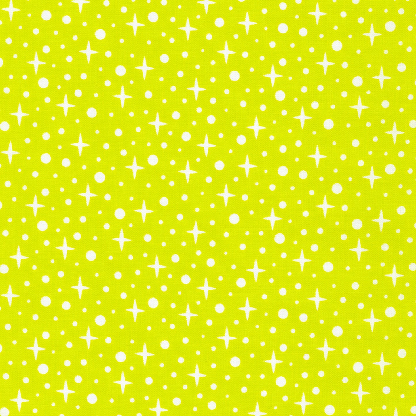Stars Acid Lime- Paintbox by Elizabeth Hartman