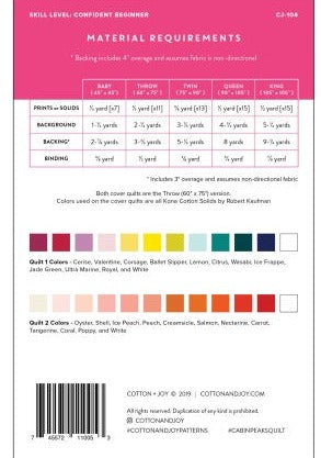 Cabin Peaks Quilt Pattern