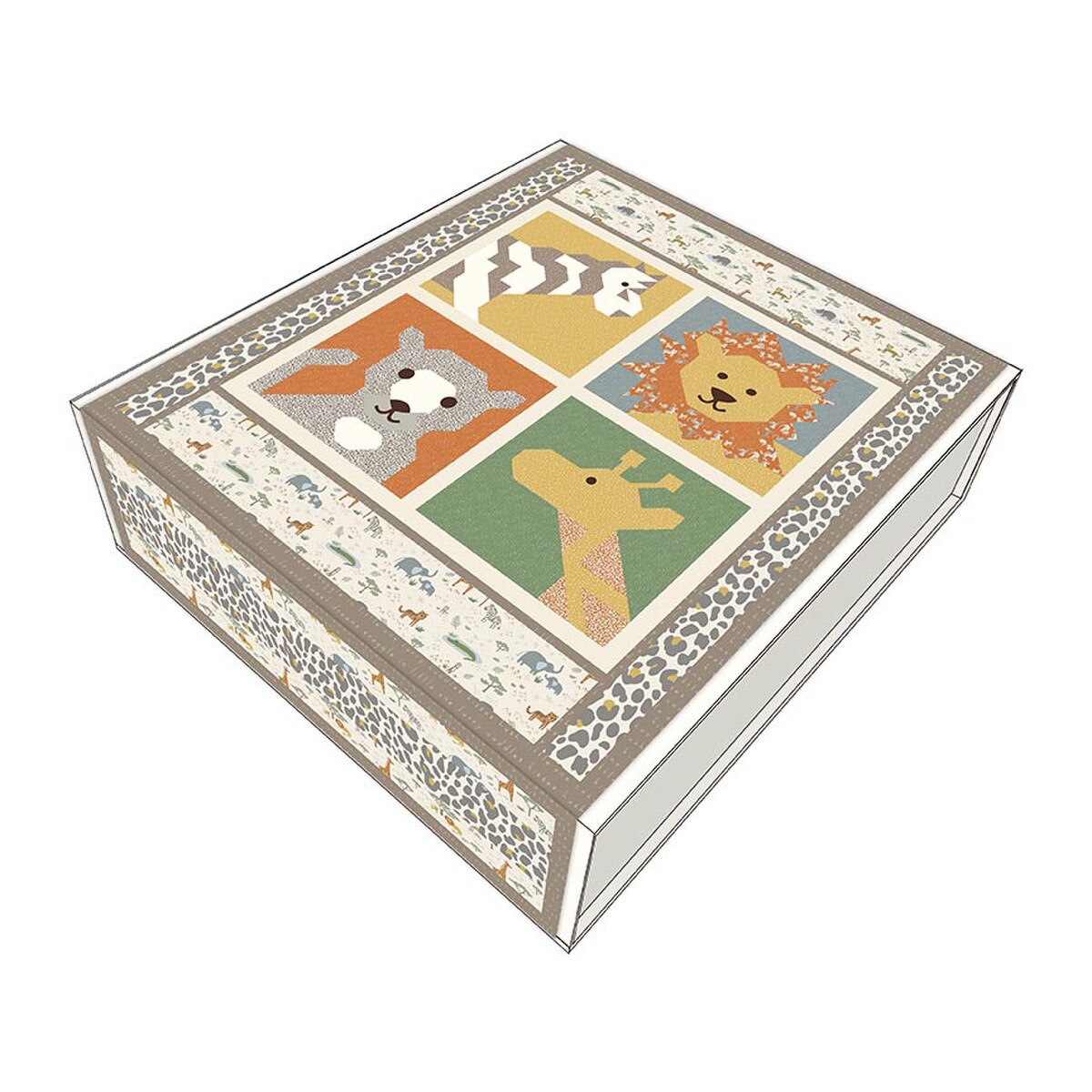 Leo & Savannah Safari on the Savannah Quilt (54" x 68")