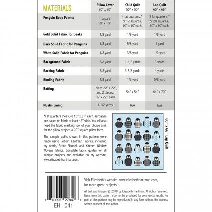 Penguin Party Quilt Pattern