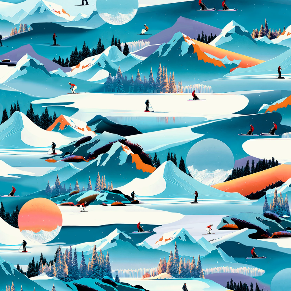 Ski Slope - Scenic - P & B Textiles