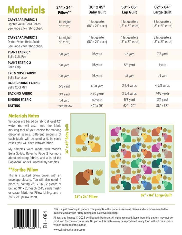 Capybara Club - Designer: Elizabeth Hartman