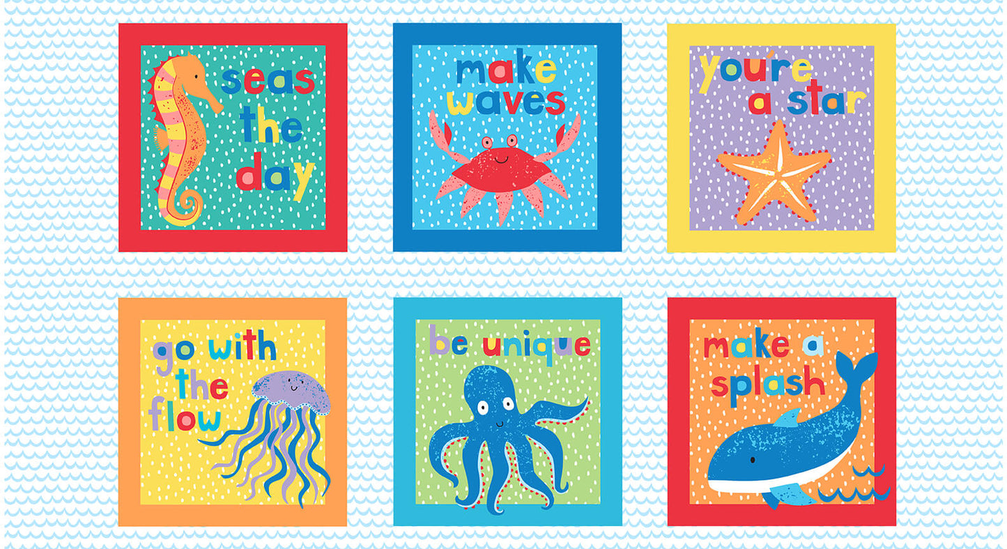 Seas The Day Multi 6 Block Panel