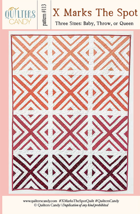 X Marks The Spot Paper Pattern By Quilters Candy