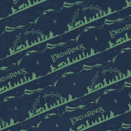 Mountain Silhouette Blue - The Lord of The Rings - Camelot