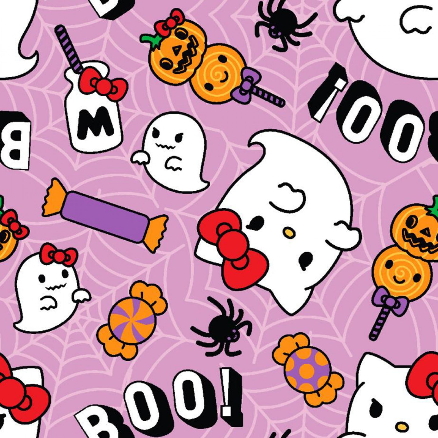 Hello Kitty Boo Halloween Fabric