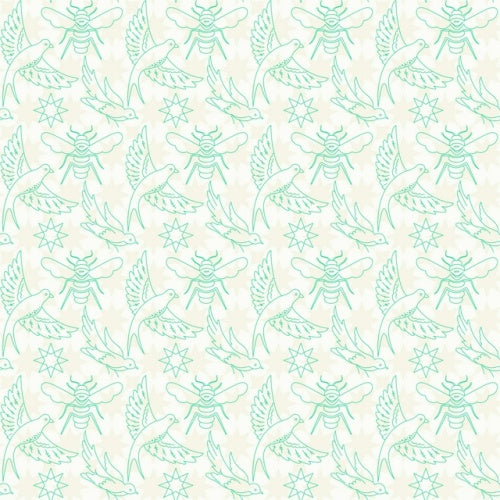Sun Print Luminance - Jade Flourish by Alison Glass for Andover Fabric