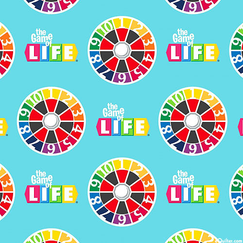 Aqua Hasbro The Game of Life Turn Spinner Fabric