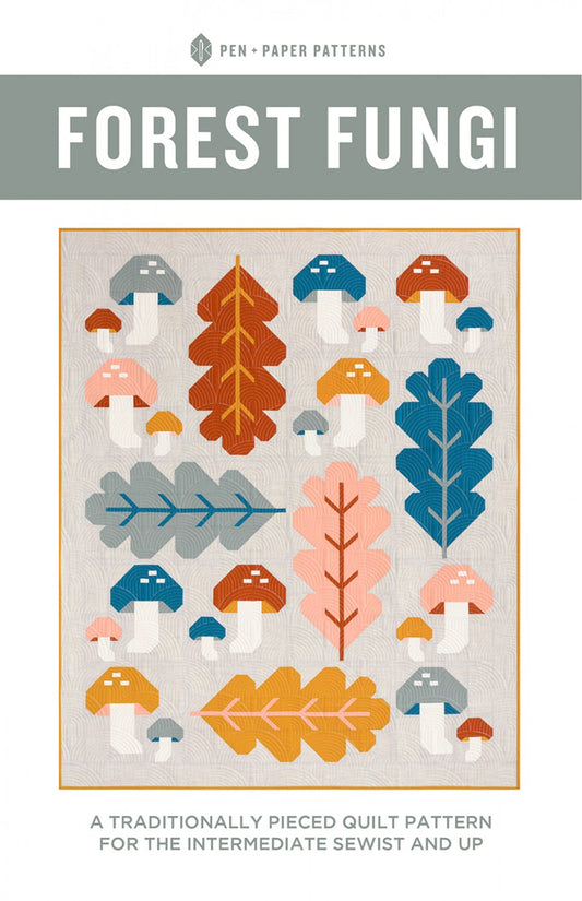 Forest Fungi Quilt Pattern - By: Pen and Paper Patterns