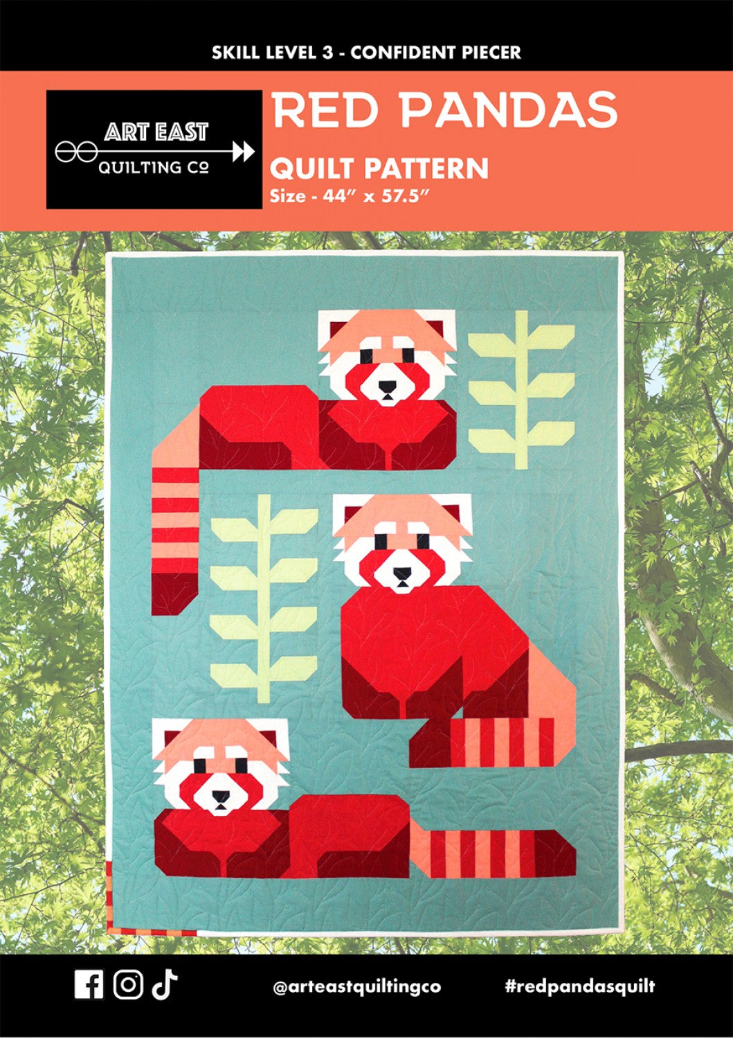 Red Pandas Quilt Pattern