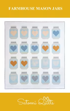 Farmhouse Mason Jars - Satomi Quilts LLC