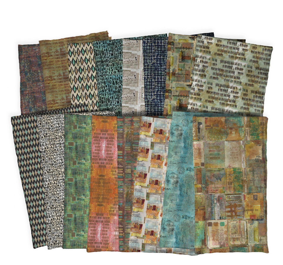 On Your Mark by Seth Apter Fat Quarter (16pcs)- Free Spirit