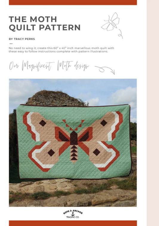 The Moth Quilt Pattern by Rope and Anchor Trading Co