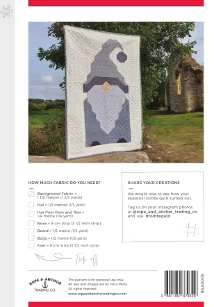Tomte Quilt Pattern by Rope and Anchor Trading Co