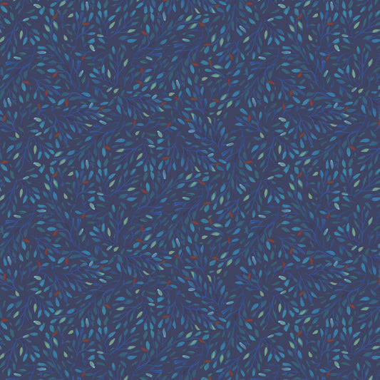Treetops in Blue - Navy - Freespirit