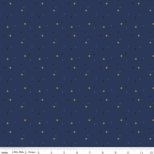 Sparkler Navy - Riley Blake